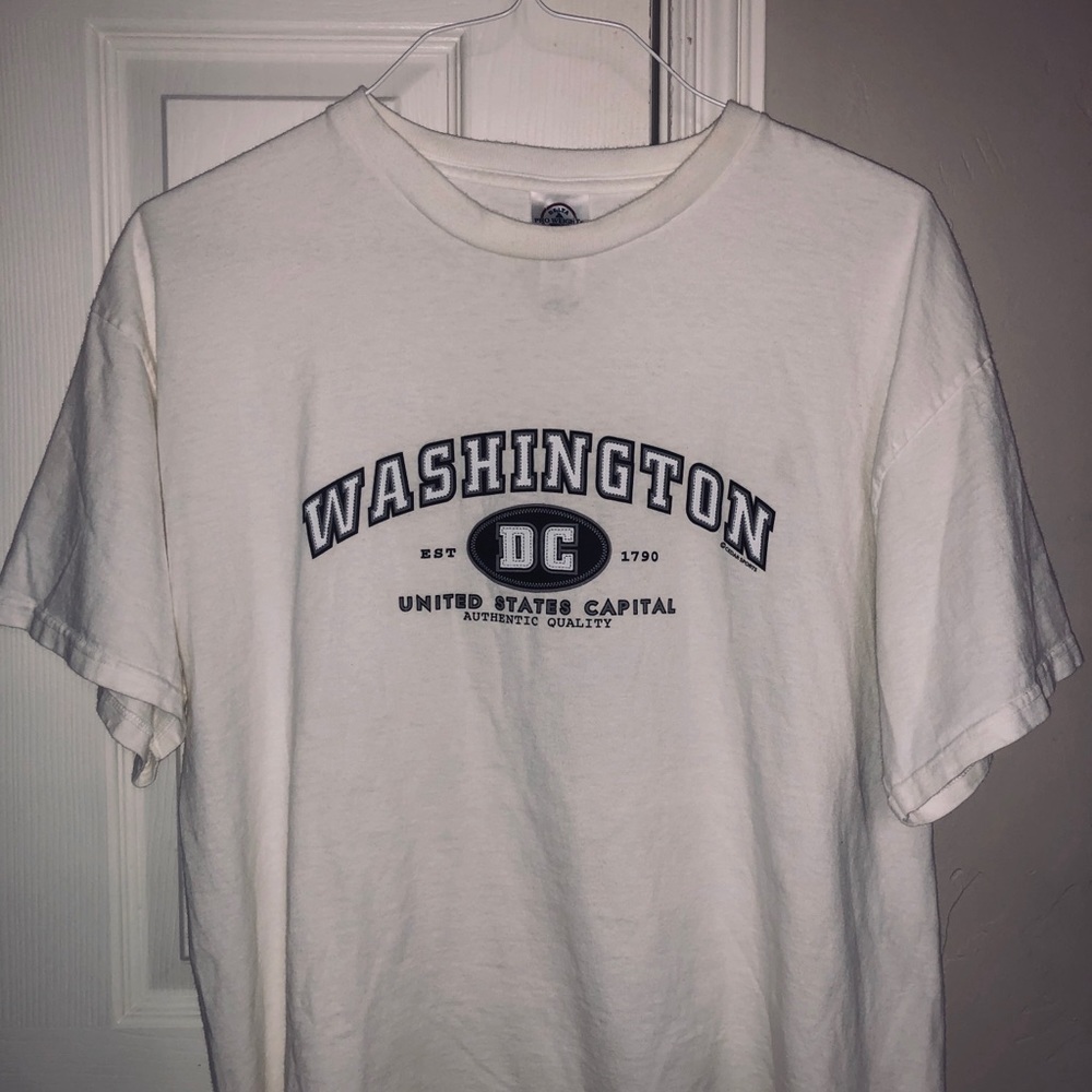 vintage white washington dc t shirt